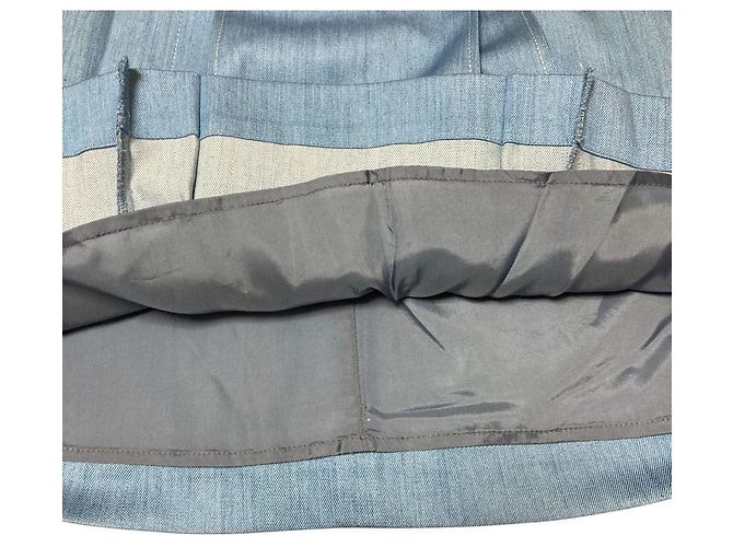 Autre Marque Falda Tuck de Denim ANAYI Azul - vista 5