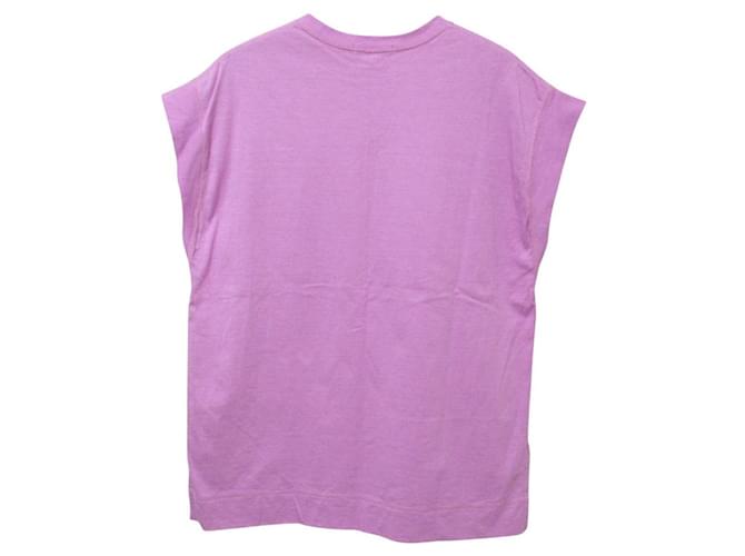 Autre Marque Pullover in cotone a maniche corte Drawer Rosa - vista 2