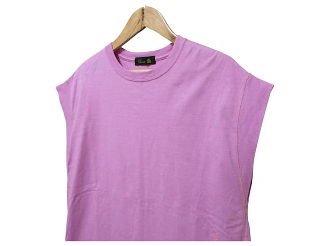 Autre Marque Pullover in cotone a maniche corte Drawer Rosa - vista 4