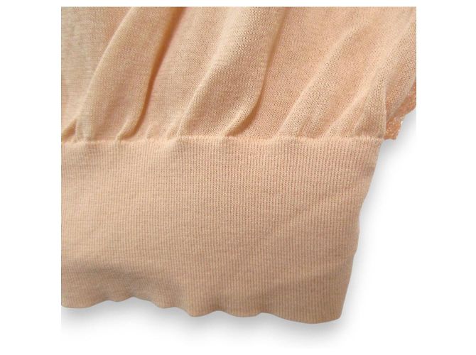 Autre Marque 18G Frill Strickweste Drawer Orange - Ansicht 5