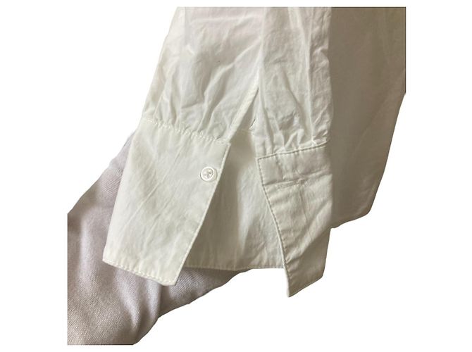 Autre Marque Breite Rüschbluse Simplicite Weiß - Ansicht 7