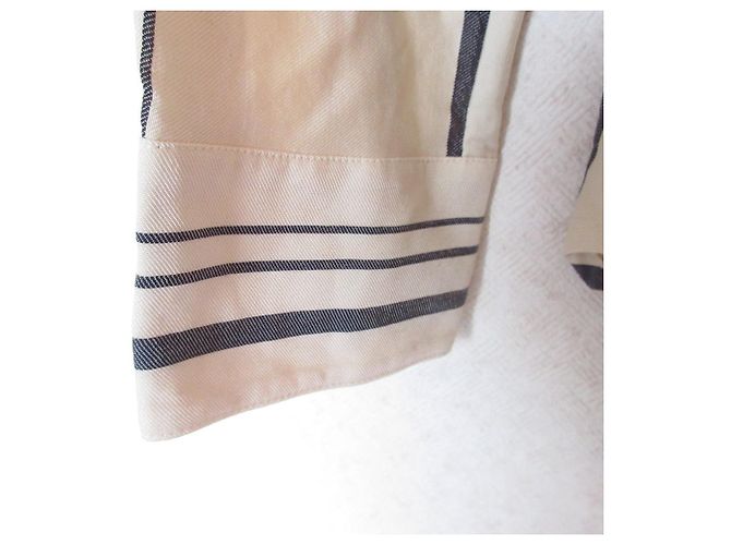 Autre Marque Camicia a Righe a Maniche Lunghe Equipment Beige - vista 5