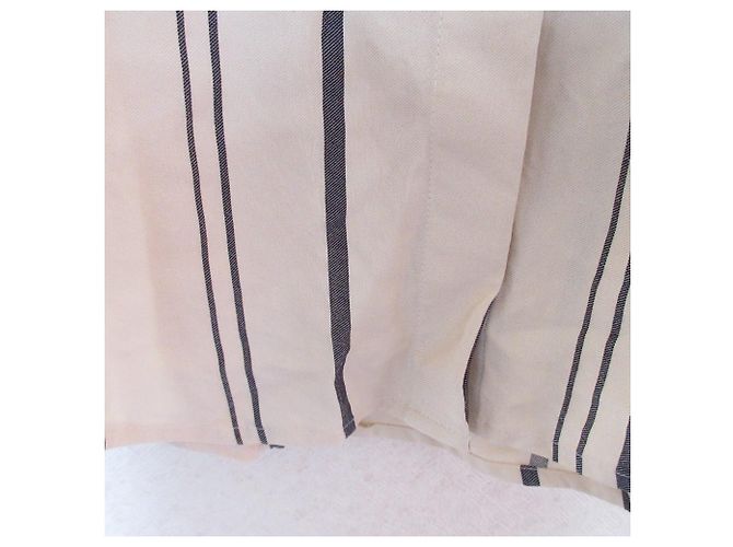 Autre Marque Camicia a Righe a Maniche Lunghe Equipment Beige - vista 6