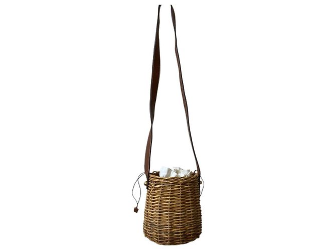 Autre Marque Borsa a Spalla Manimaris Beige - vista 2