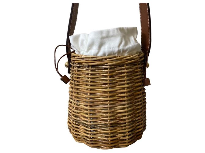 Autre Marque Borsa a Spalla Manimaris Beige - vista 4