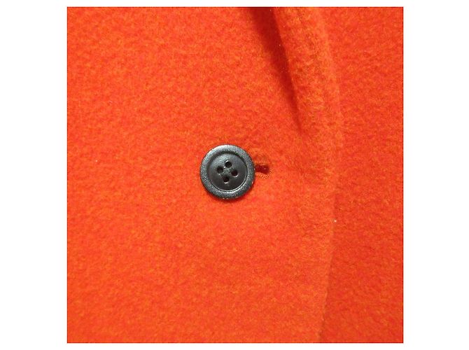 ISSEY MIYAKE Chester Coat Wool Angora Coat Orange - view 4