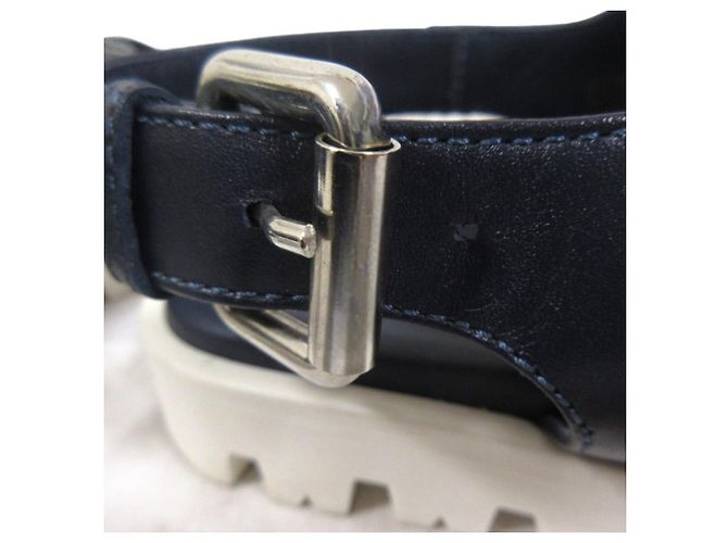 Sandali in pelle con frange Marni Blu - vista 11