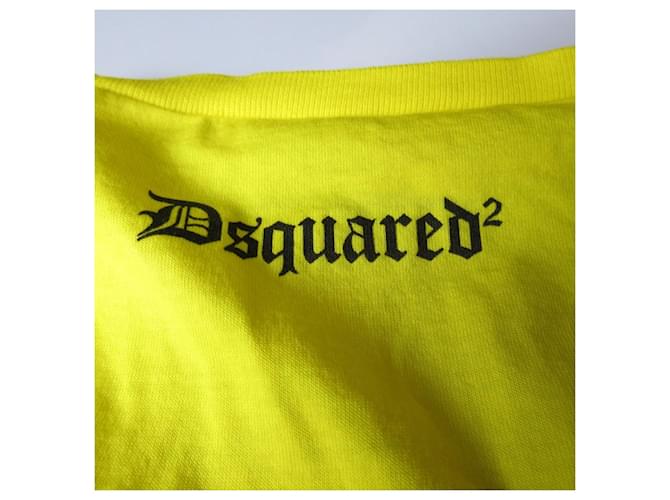 Autre Marque Camiseta de algodón estampada DSQUARED2 Amarillo - vista 3