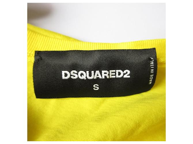 Autre Marque Camiseta de algodón estampada DSQUARED2 Amarillo - vista 4