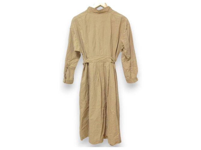 Autre Marque Vestido de algodón y lino Nigel Cabourn Beige - vista 2
