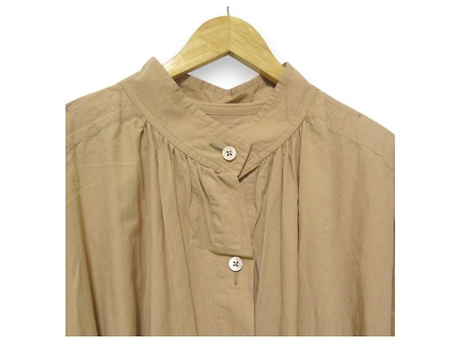 Autre Marque Vestido de algodón y lino Nigel Cabourn Beige - vista 3