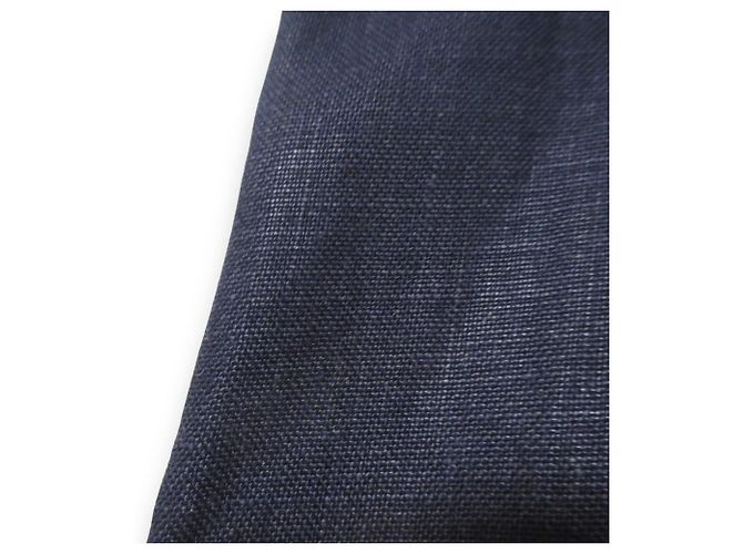 Timeless Gonna 100% Lino Chanel Blu Blu navy - vista 4