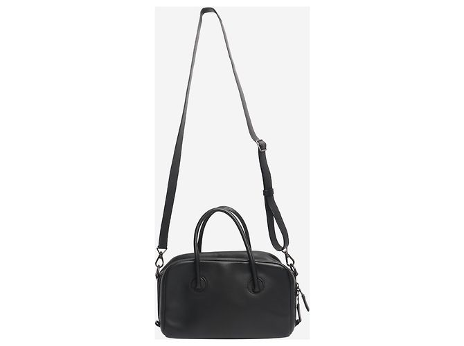Autre Marque Borsa a tracolla 2 in 1 in pelle nera Nero - vista 2