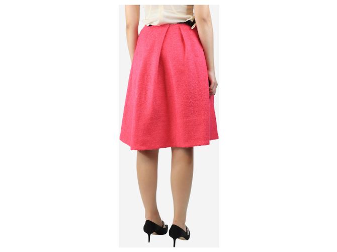 Marni Falda midi de mezcla de lana rosa - talla UK 8 - vista 3