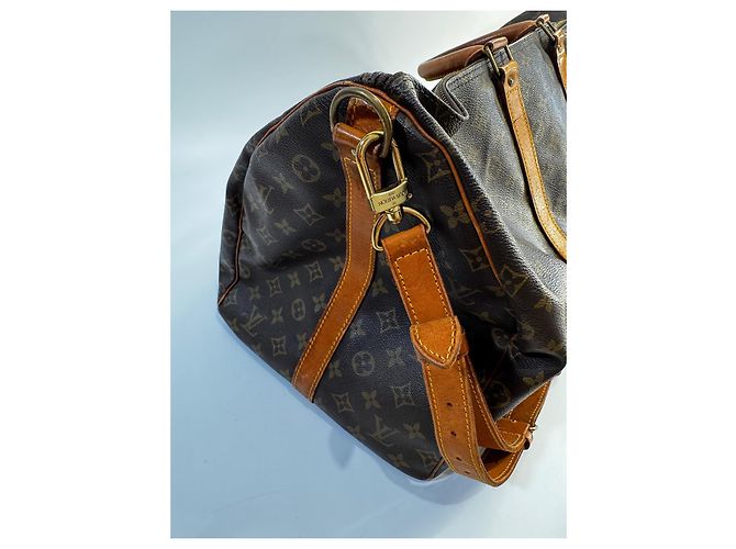 Louis Vuitton Keepall 50 Monogram Canvas Travel Bag Bronze - view 6