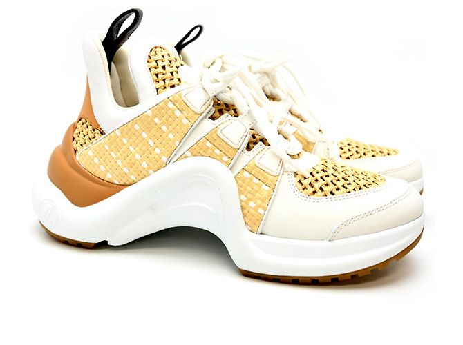 Sneakers Arclight di Louis Vuitton Bianco Beige - vista 2