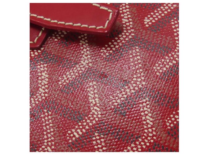 Goyard Herringbone Tote Bag aus beschichtetem Canvas Rot - Ansicht 13