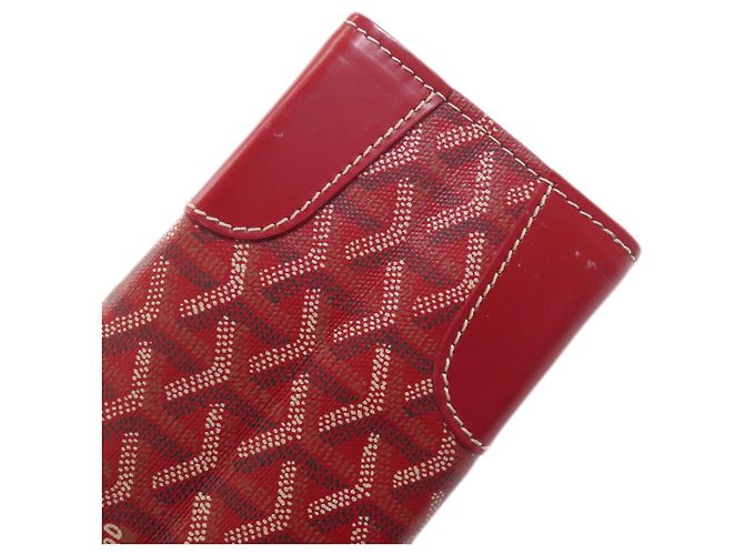 Goyard Herringbone Tote Bag aus beschichtetem Canvas Rot - Ansicht 20