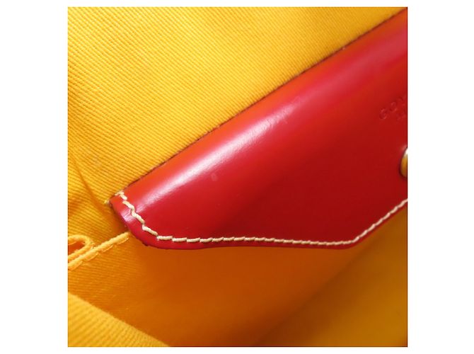 Goyard Herringbone Tote Bag aus beschichtetem Canvas Rot - Ansicht 8
