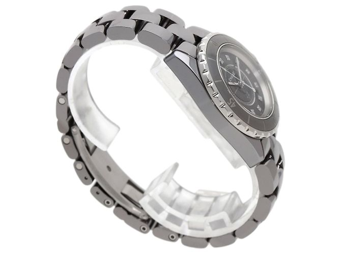 Chanel H3241 J12 Diamantuhr aus Titan-Keramik - Ansicht 2