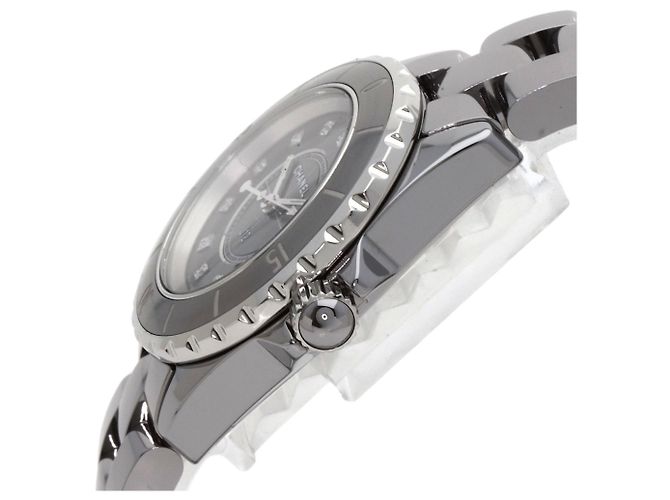 Chanel H3241 J12 Diamantuhr aus Titan-Keramik - Ansicht 5