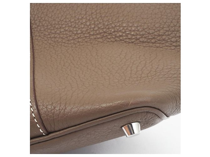 Borsa Tote Hermès Picotin Lock PM 18 in Grigio Etoupe Taupe - vista 5
