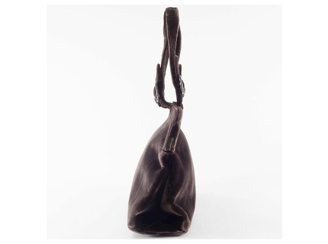 Borsa in pelle marrone scuro Prada - vista 13