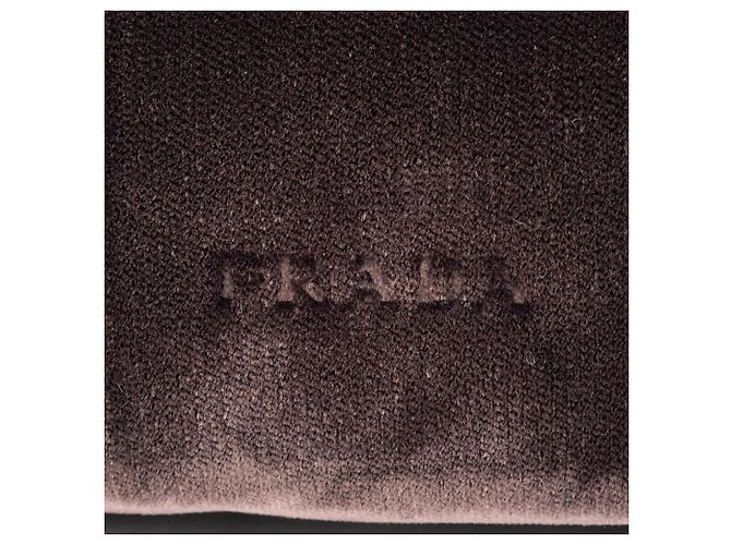 Borsa in pelle marrone scuro Prada - vista 14