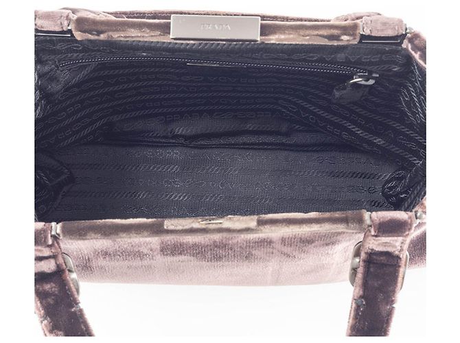 Borsa in pelle marrone scuro Prada - vista 19