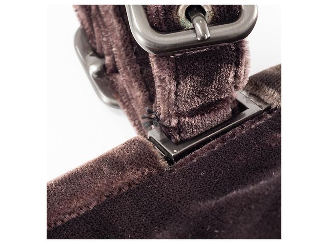 Borsa in pelle marrone scuro Prada - vista 8