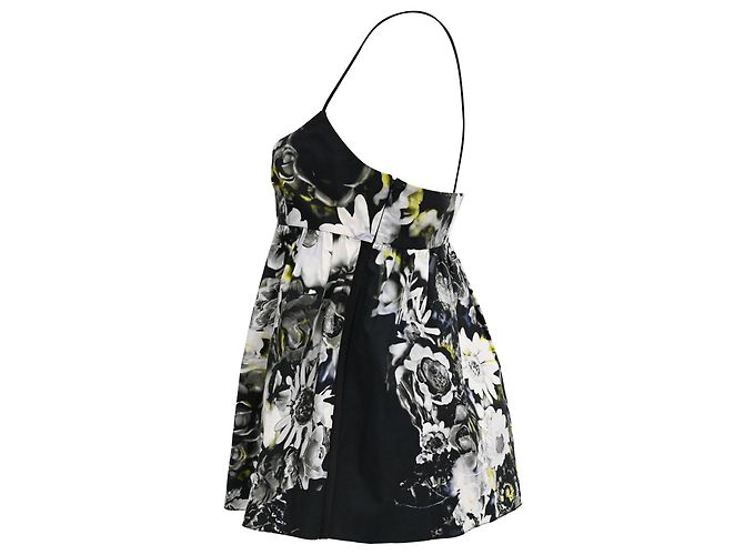 Top in cotone multicolore con stampa floreale di Prada - vista 2