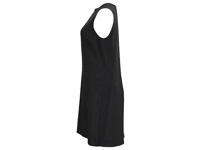 Vestido mini A-line plisado negro en poliéster Alexander Wang - vista 2