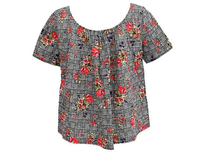 Blusa Stampata Oscar De La Renta in Cotone Multicolore - vista 3