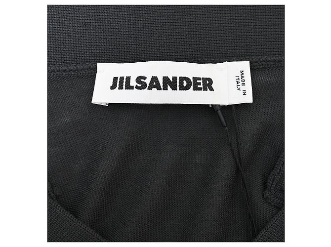 V-Ausschnitt Pullover aus schwarzer Wolle Jil Sander - Ansicht 4