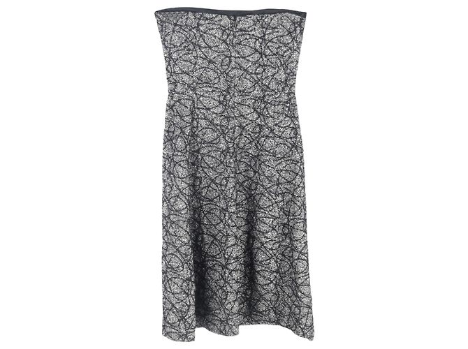 Vestido Mini de Tweed Max Mara en Lana Virgen Gris - vista 2