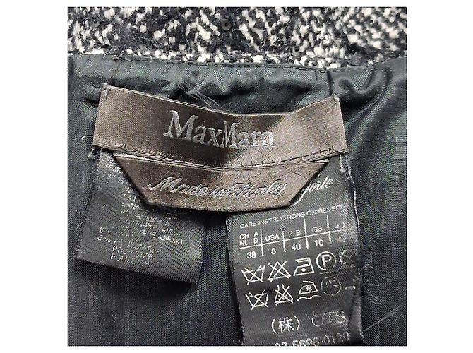 Vestido Mini de Tweed Max Mara en Lana Virgen Gris - vista 3