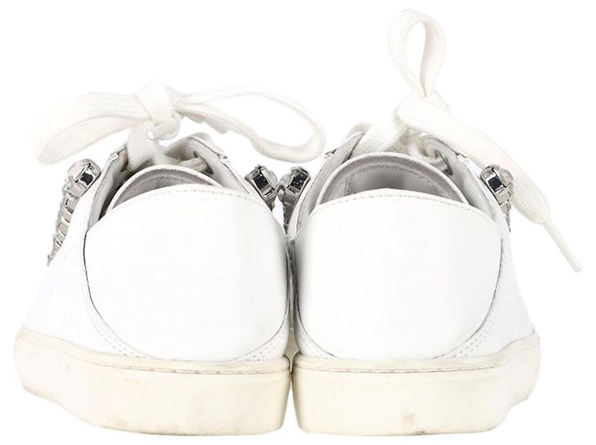 Tênis Convertíveis Goldie Shine Stuart Weitzman em Couro Branco Cru - vista 5