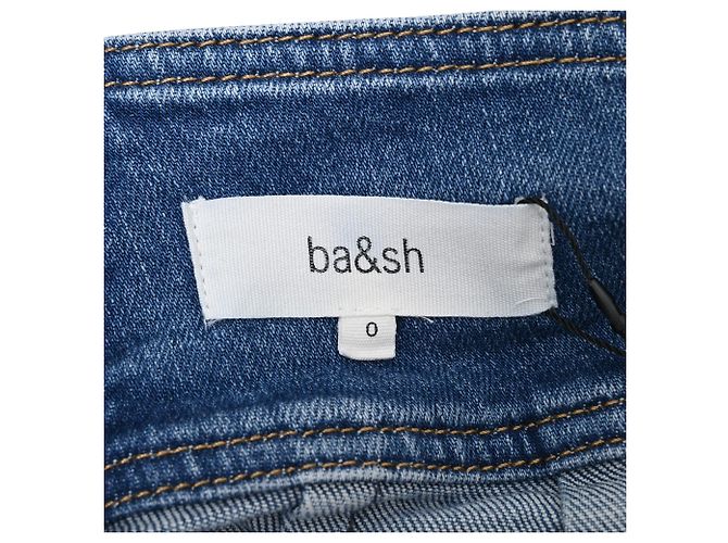 Gonna Midi Date Ba&sh in Denim Blu Chiaro - vista 4