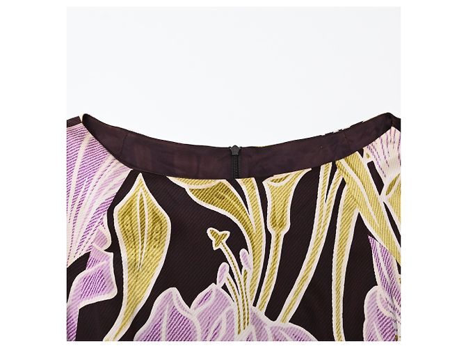 Vestido Midi Boss Hugo Boss en Seda con Estampado Floral - vista 5