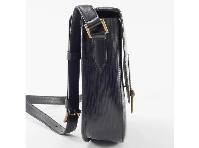 Borsa a Spalla Saint-Cloud in Pelle Epi Louis Vuitton Nero - vista 12