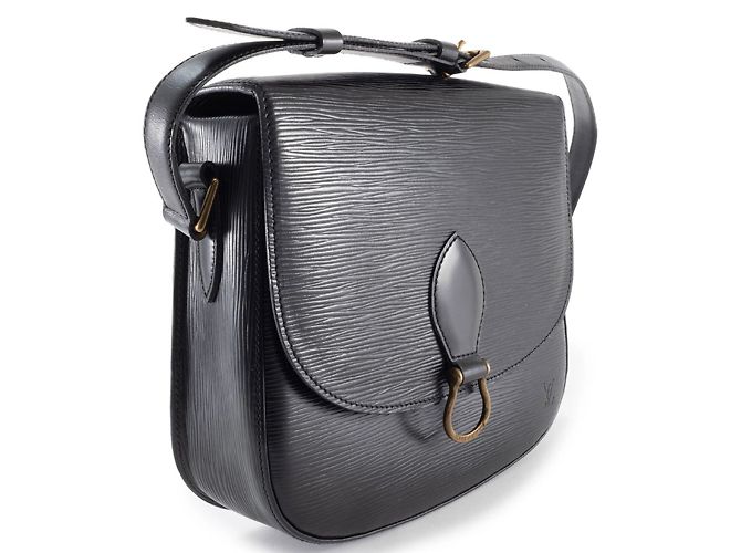 Borsa a Spalla Saint-Cloud in Pelle Epi Louis Vuitton Nero - vista 3