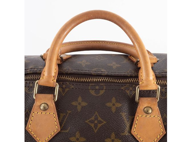 Louis Vuitton Speedy 35 Tote Bag Braun Monogramm - Ansicht 17