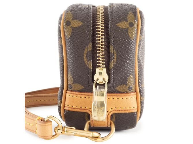 Mini Bolsa de Lona Monogram M58030 Louis Vuitton Castaño Monograma - vista 4