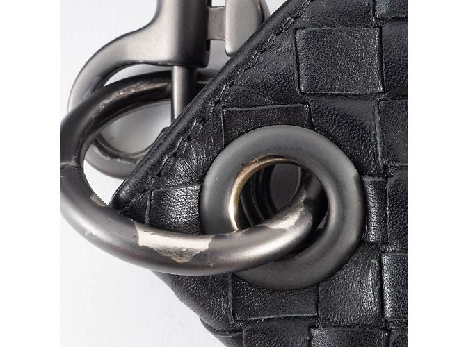 Borsa a Spalla Intrecciato Bottega Veneta Nero - vista 17