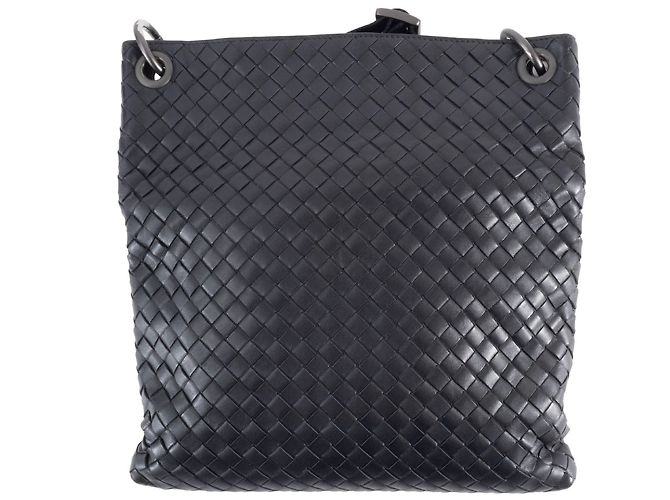 Borsa a Spalla Intrecciato Bottega Veneta Nero - vista 2