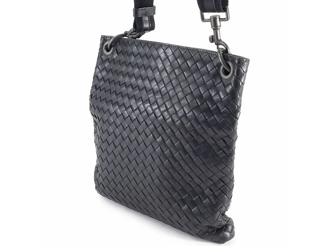 Borsa a Spalla Intrecciato Bottega Veneta Nero - vista 9