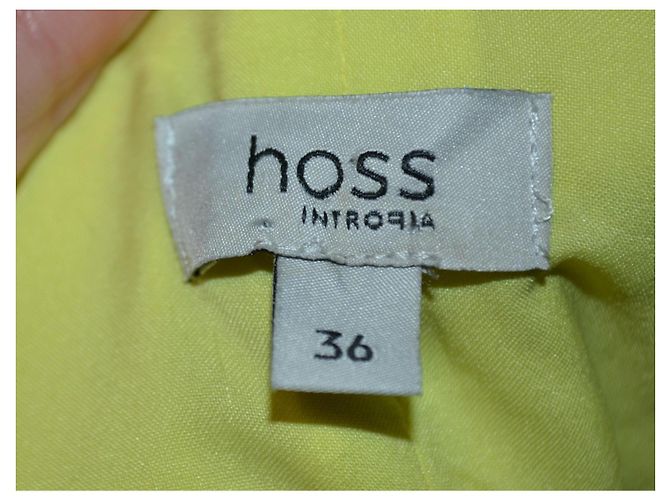 Vestido tubo Hoss Intropia de algodón amarillo lima - vista 4