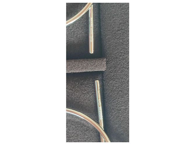 Hermès Creolen Ohrringe Silberfarben - Ansicht 11