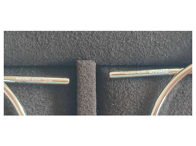 Hermès Creolen Ohrringe Silberfarben - Ansicht 4