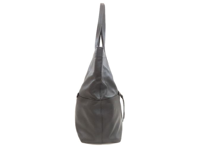 Borsa tote in pelle nera Miu Miu - vista 3